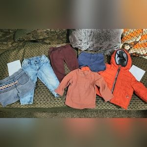 Baby Boy's Clothing Size 9-12 Months (Mostly 12 Month) Warm Jacket & Denim Jeans